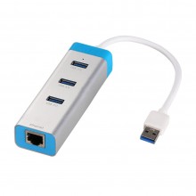 Adapter / Hub U3GLAN3HUB  USB + Ethernet  / I-Tec/